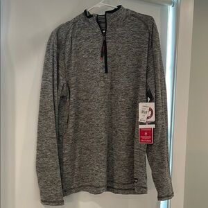 Gray Quarter-Zip Pullover